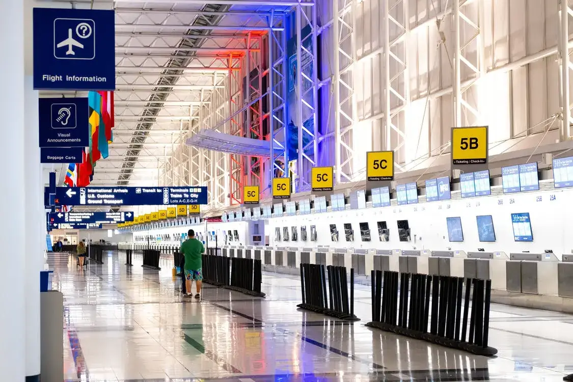 Inside an Empty Airport