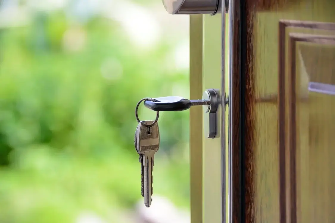 Keys Hanging From A Door